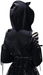Long Sleeve Hoodie Cat Ears Gothic - Alt Style Clothing