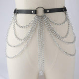 Punk Waist Chain Gothic Multilayer Metal Chain - Alt Style Clothing