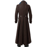 Vintage Medieval Costumes Steampunk Gothic Black Long Coat - Alt Style Clothing