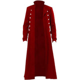 Vintage Medieval Costumes Steampunk Gothic Black Long Coat - Alt Style Clothing