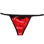 Glossy Satin Panties For Women Low Waist G String - Alt Style Clothing
