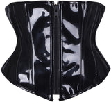 PVC Leather Steampunk Gothic Wasit Underbust Corset - Alt Style Clothing
