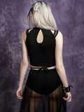 Gothic Bandage Cut Out Tank Top - Alt Style Clothing