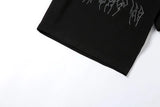 Sexy Punk Vintage Goth Black T Shirt Crop Top O-neck Short Sleeve