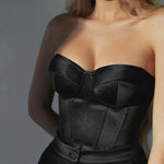 Strapless Off Shoulder Tube Party Sleeveless Bustier Top - Alt Style Clothing