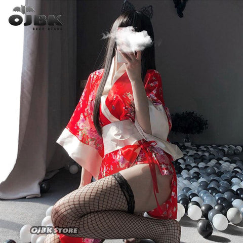 Japanese Kimono Sexy Cosplay Outfit - Alt Style Clothing