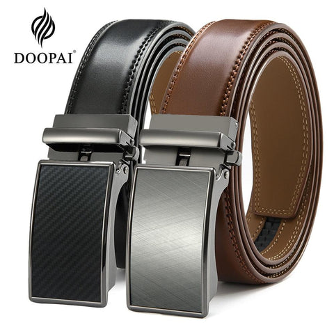 Leather Belt Automatic Genuine Leather - Alt Style Clothing