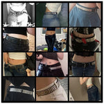 Pyramid Studded Belt Punk Rock With Pin Buckle Hardware - Alt Style Clothing