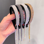 Elegant Luxury Rhinestone Tassel Ponytail Hair Claws