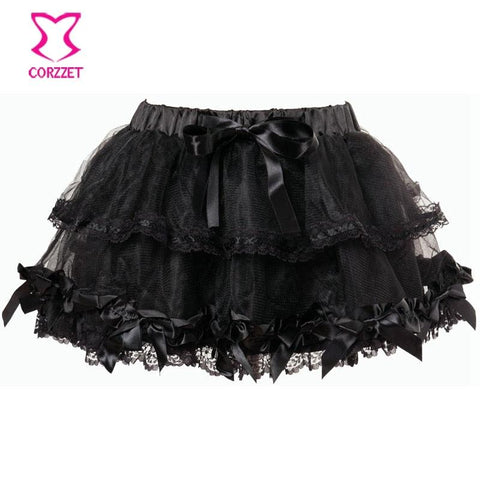 Elastic Gothic Lace Tutu Skirt - Alt Style Clothing