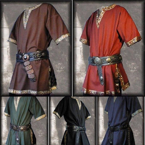 Medieval Renaissance Costumes Nobleman Tunic Viking - Alt Style Clothing