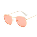 Classic Chic: Small Square Metal Frame Sunglasses - Alt Style Clothing