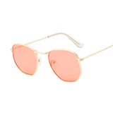 Classic Chic: Small Square Metal Frame Sunglasses - Alt Style Clothing