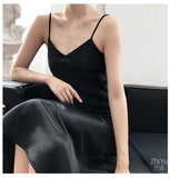 Loose Satin Sexy Slip Dress Elegant Casual Party - Alt Style Clothing