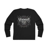 Venomous Sin Poisoned Embrace Uncuffed Men's Long Sleeve Crew Tee