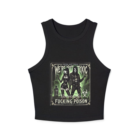 Gothic Graphic Tank Top - 'We're Not Toxic'