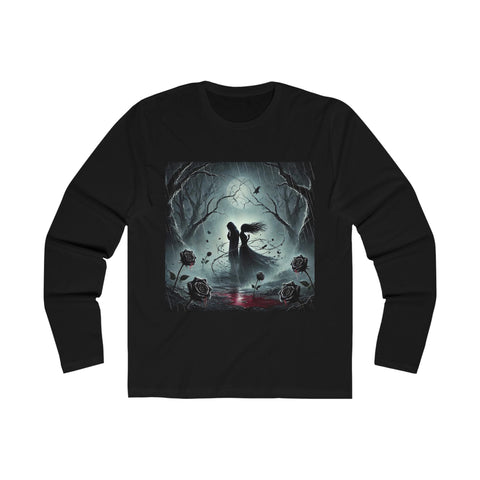 Venomous Sin Poisoned Embrace Uncuffed Men's Long Sleeve Crew Tee