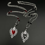 Sacred Heart Neo-Gothic Pendant Necklace - Unisex Gothic Jewelry