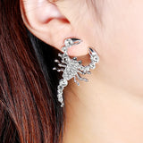 Full Crystal Scorpion Earring