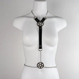 Gothic Leather Harness Accessories Leather Straps - Alt Style Clothing