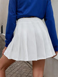 High-Waist Pleated Skirt Uniforms and Dance Skirts with Inner Shorts