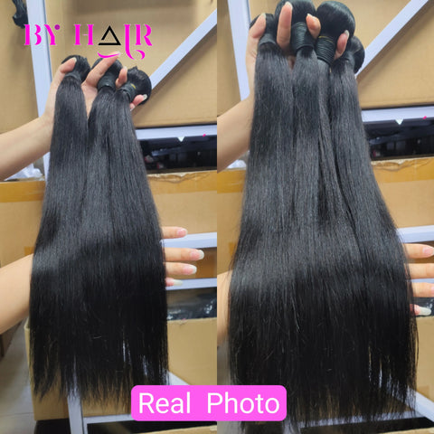 Unprocessed Peruvian Remy Straight Hair Extensions - 26-32 Inch Weave Bundles