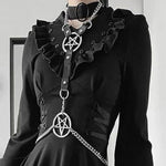Gothic Leather Chest Harness Body Gothic