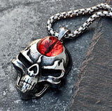 Punk Personality Gothic Big Ghost Skull Pendant Necklace Street Rock Party Jewelry - Alt Style Clothing