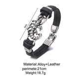 Weave Leather Scorpion Bracelet - Alt Style Clothing