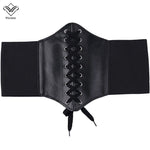 PU Leather Wide Underbust Corset Belt – Fashion Waist Shaper for Bold Style