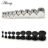 Barbell Punk Gothic Stainless Steel Ear Studs