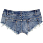 Jeans Mini Denim Booty Shorts Ladies Club Party Shorts - Alt Style Clothing