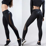 Sexy Women Leggings Gothic Insert Mesh Design - Alt Style Clothing