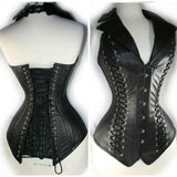 V-Neck Overbust Gothic steampunk waist Cincher corset - Alt Style Clothing