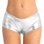 Metallic Booty Shiny Hot Pants - Alt Style Clothing