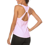 Sports Top Sleeveless Vest Round Neck Tank Top