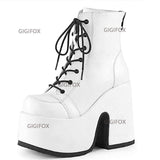 Gothic Style Extreme High Block Heels - Alt Style Clothing