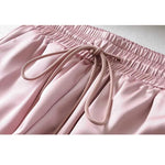 High Waist Satin Jogger Pants - Alt Style Clothing