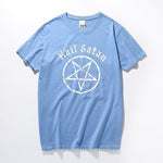 Hail Satan T-Shirt Pentagram rock goth unholy satanic