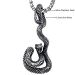 Vintage Punk Style Animal Snake Pendant Necklace