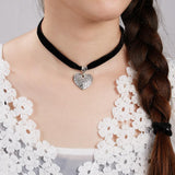 Goth Choker with Black Onyx Choker Necklace