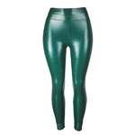 Thickened High-Waist Fleece-Lined PU Leather Leggings – Warm and Stylish for Winter