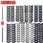 10 Pairs 3D Faux Mink Eyelashes - Natural Thick Long Dramatic Fake Lashes