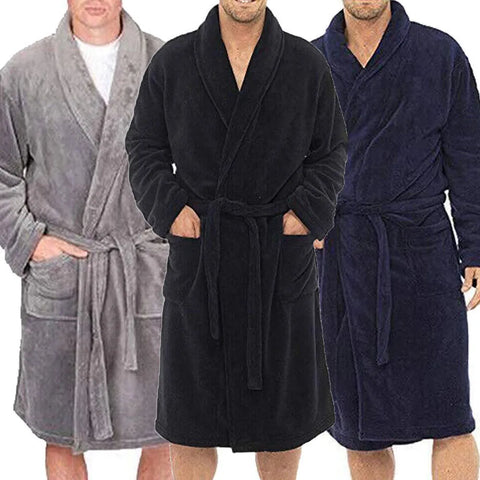 Stay Cozy and Stylish with Our Winter Flannel Robe for Men