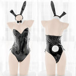 Cosplay Bunny Costume PU Leather One Piece Bodysuit - Alt Style Clothing