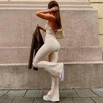 Bandage Sexy Backless Elegant Strapless Jumpsuit - Alt Style Clothing
