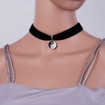 Goth Choker with Black Onyx Choker Necklace - Alt Style Clothing