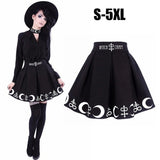 Gothic Two-Piece Set: Shirt and Skirt - Edgy Elegance