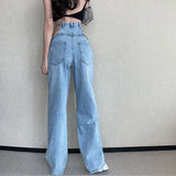 High Waisted Chain Jeans - Featuring a Cross Chain and Hollow Out Design for a Sexy and Elegant Look