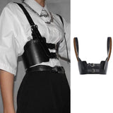 Strappy Corset Leather Gothic Shaper Girdle